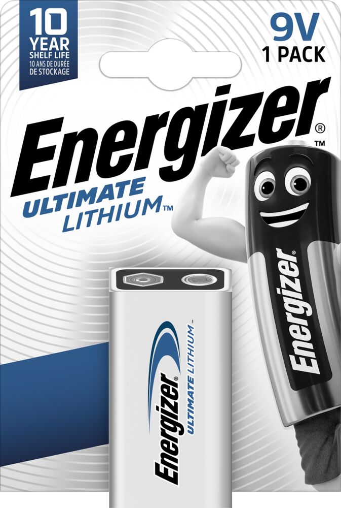 Energizer® Ultimate Lithium 9V batteri