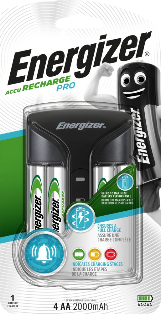 Energizer® Accu Recharge Pro batterilader 2000 mAh