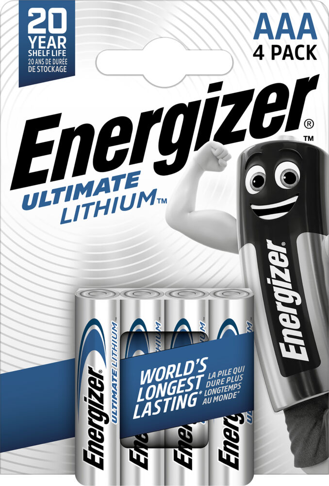Produkt miniatyrebild Energizer® Ultimate Lithium AAA batterier 4 pk