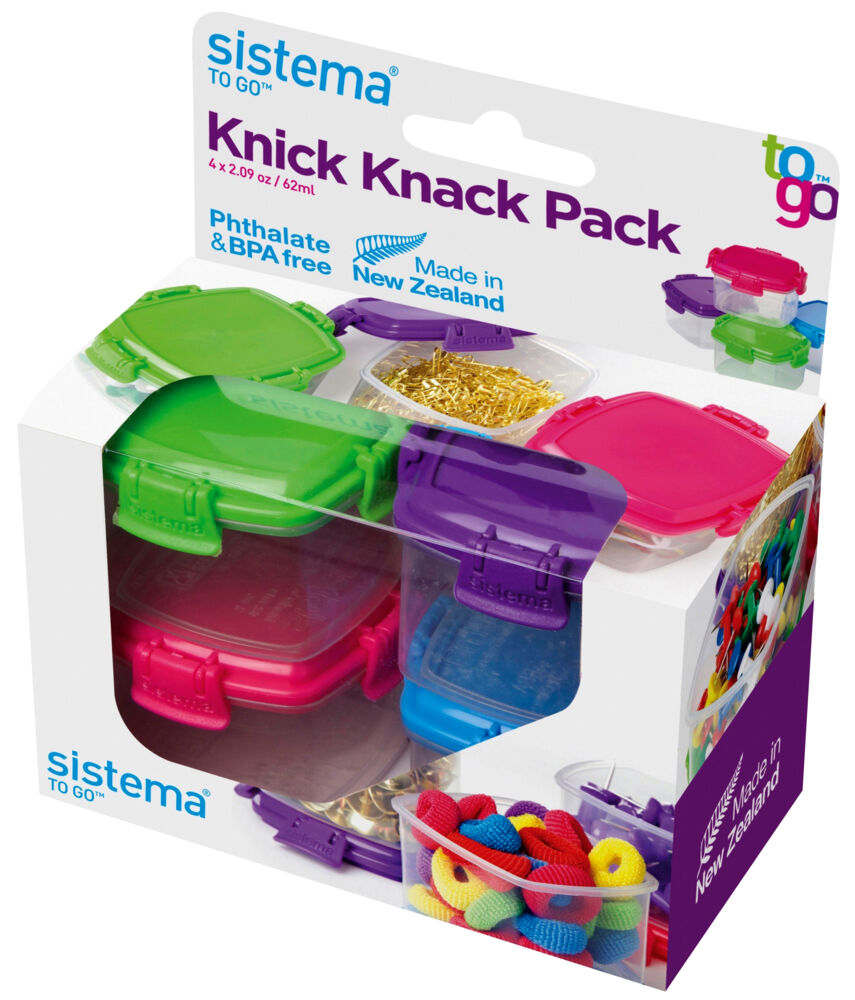 Produkt miniatyrebild Sistema® to go Knick Knack Pack 4stk