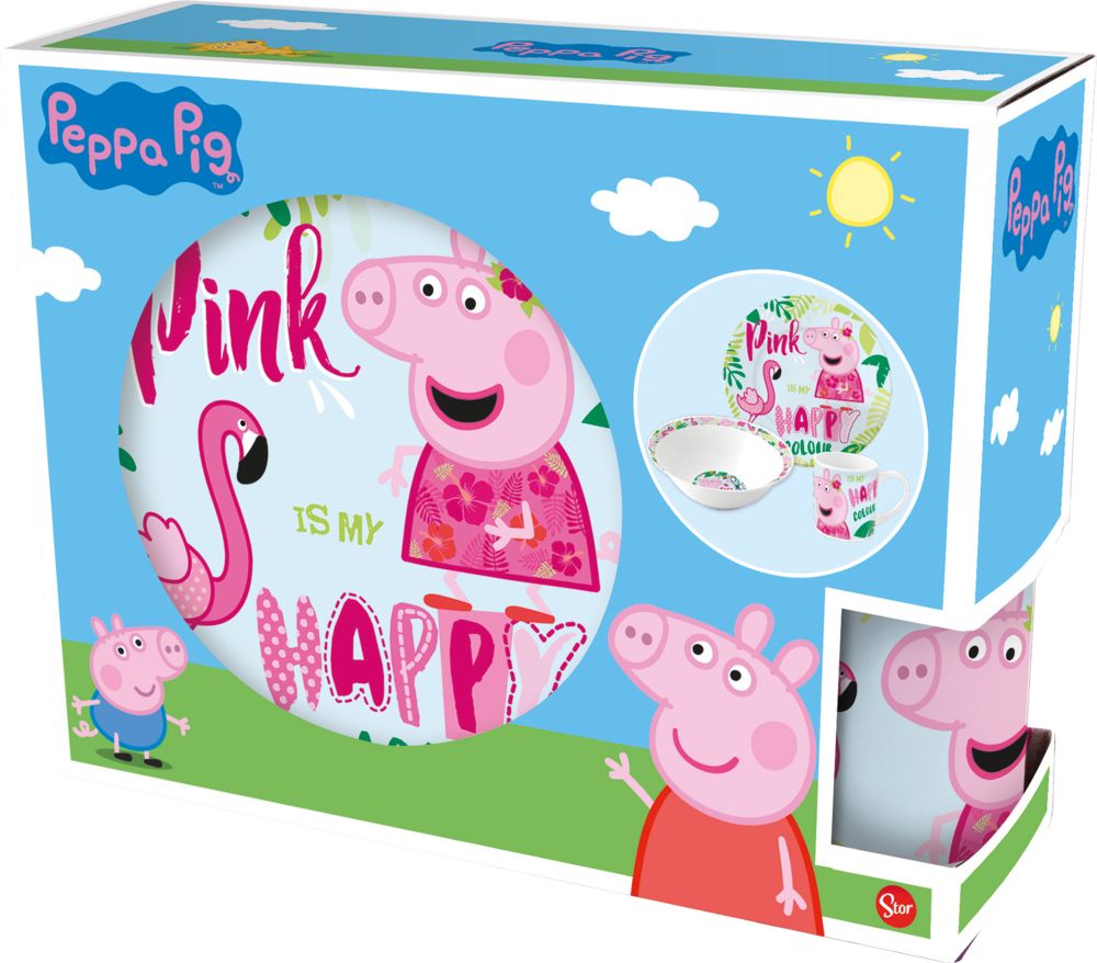 Produkt miniatyrebild Peppa Gris frokostsett
