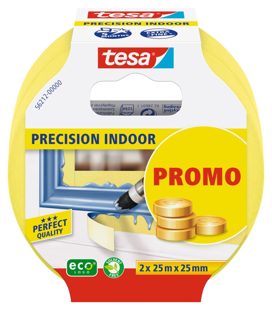 Tesa Precision Indoor malertape 2-pk