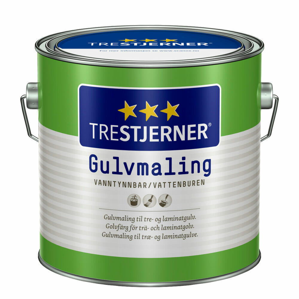 TreStjerner 80/helblank gulvmaling