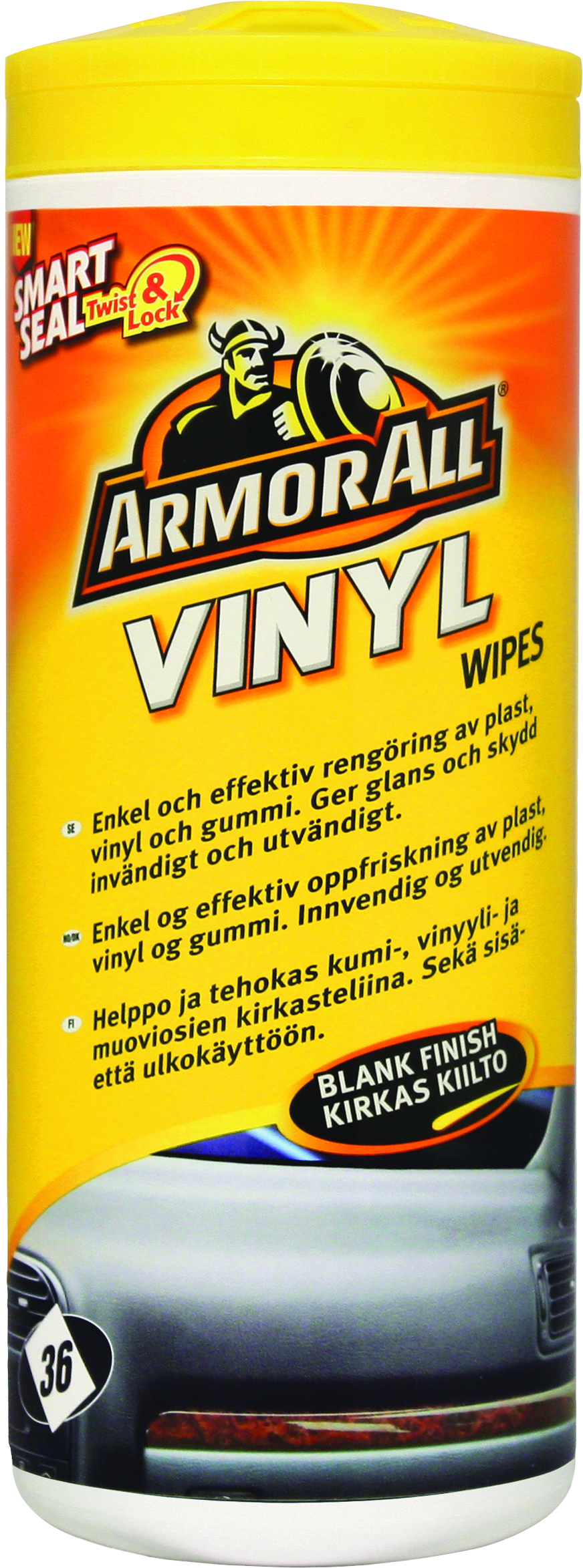 Produkt miniatyrebild Armor All Vinyl blank wipes