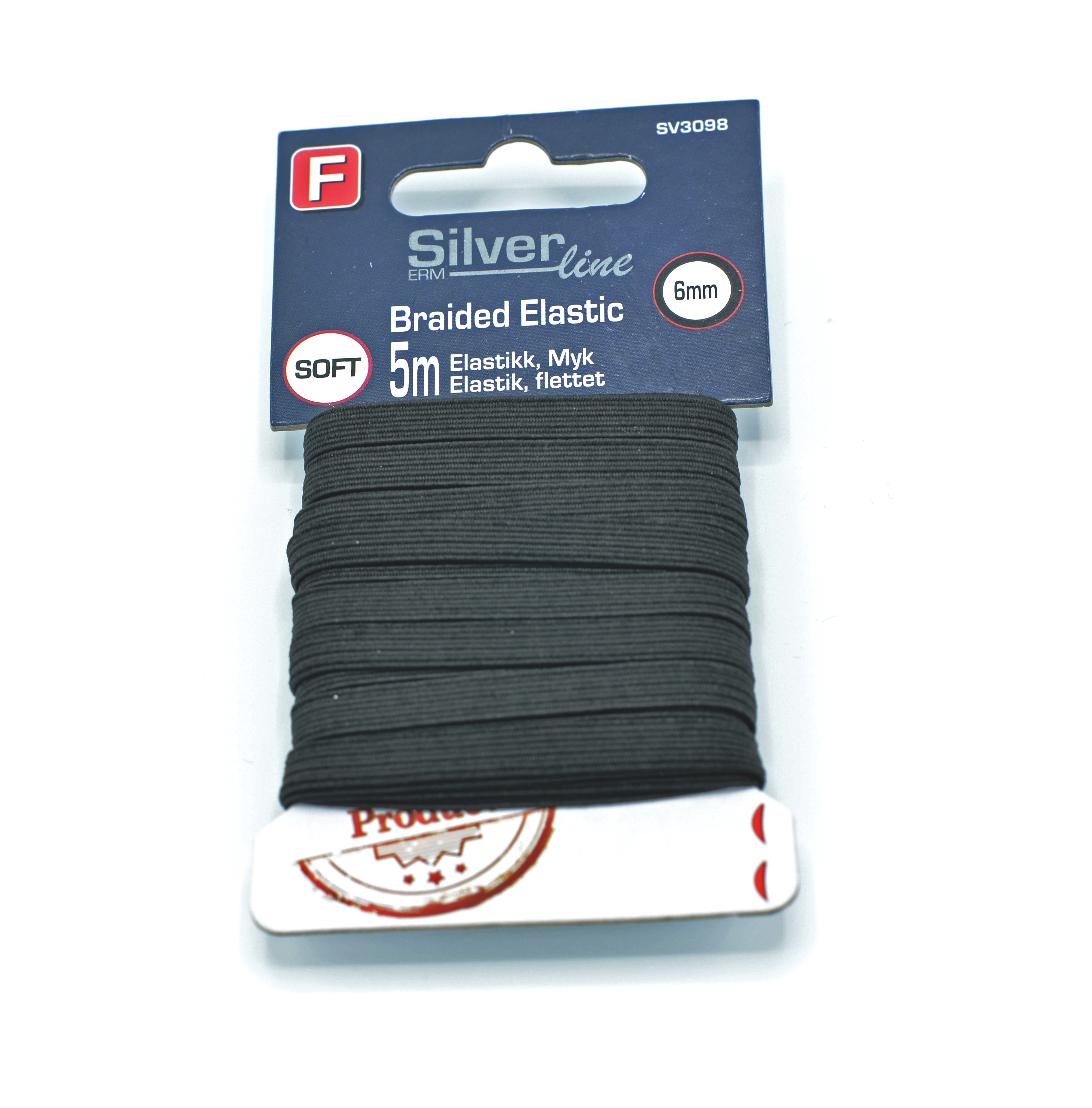 Silverline elastikk svart
