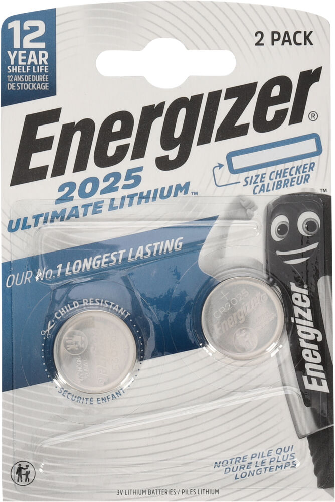 Energizer® CR2025 Lithium Perfomance batterier
