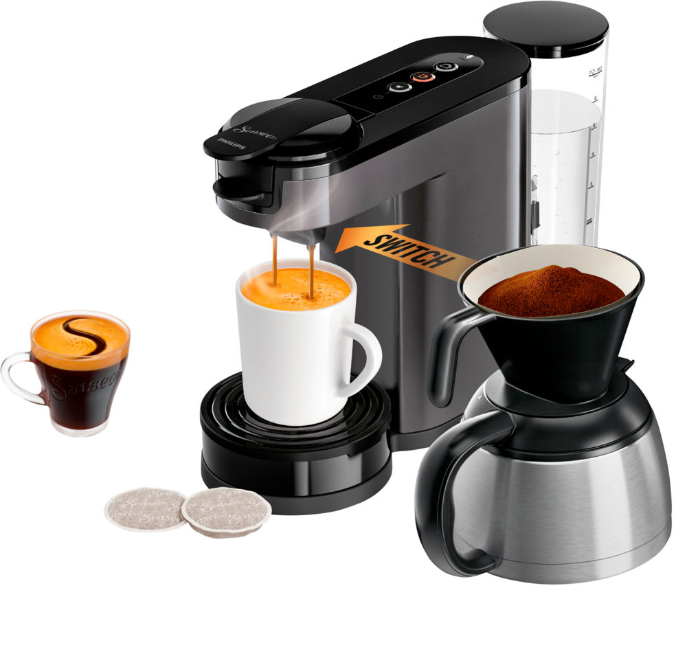 Produkt miniatyrebild SENSEO® Switch 3-i-1 Kaffemaskin Base HD6593/20