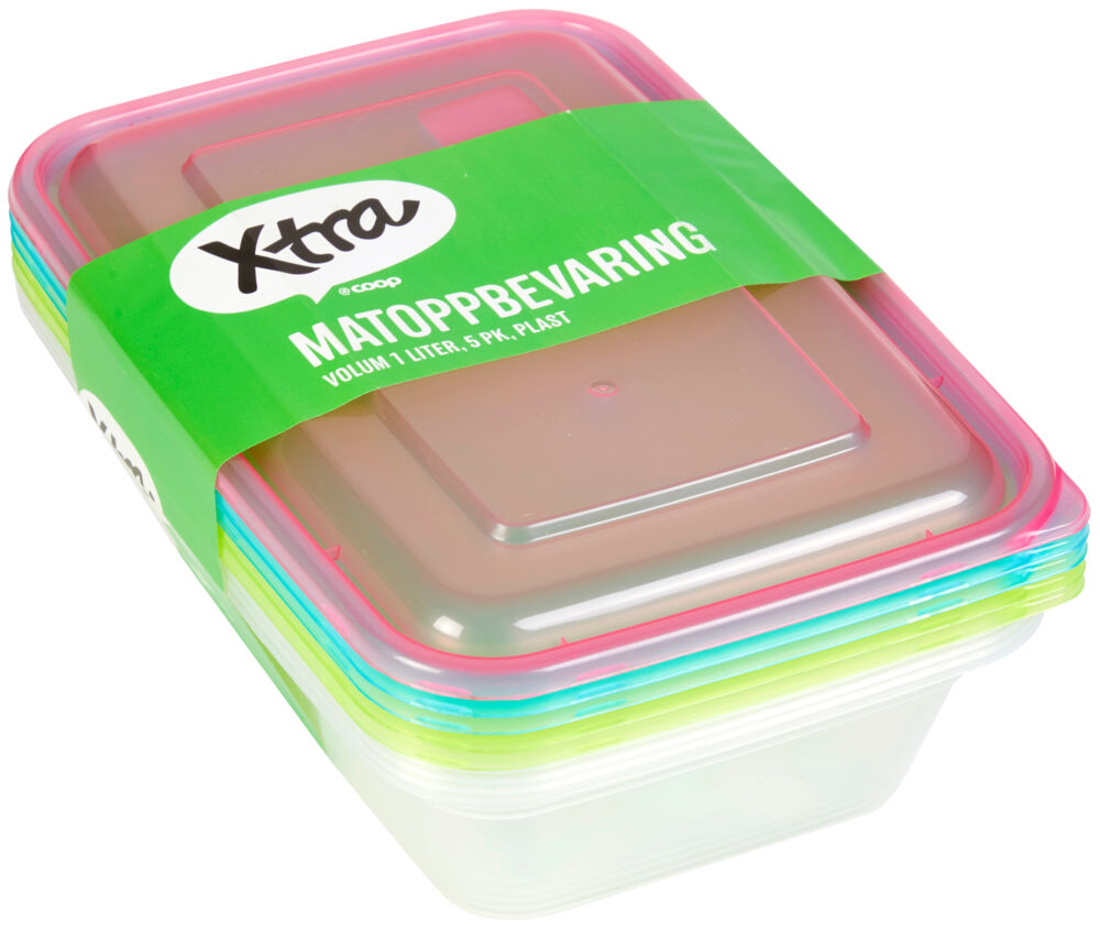 Produkt miniatyrebild Xtra matoppbevaringsbokser