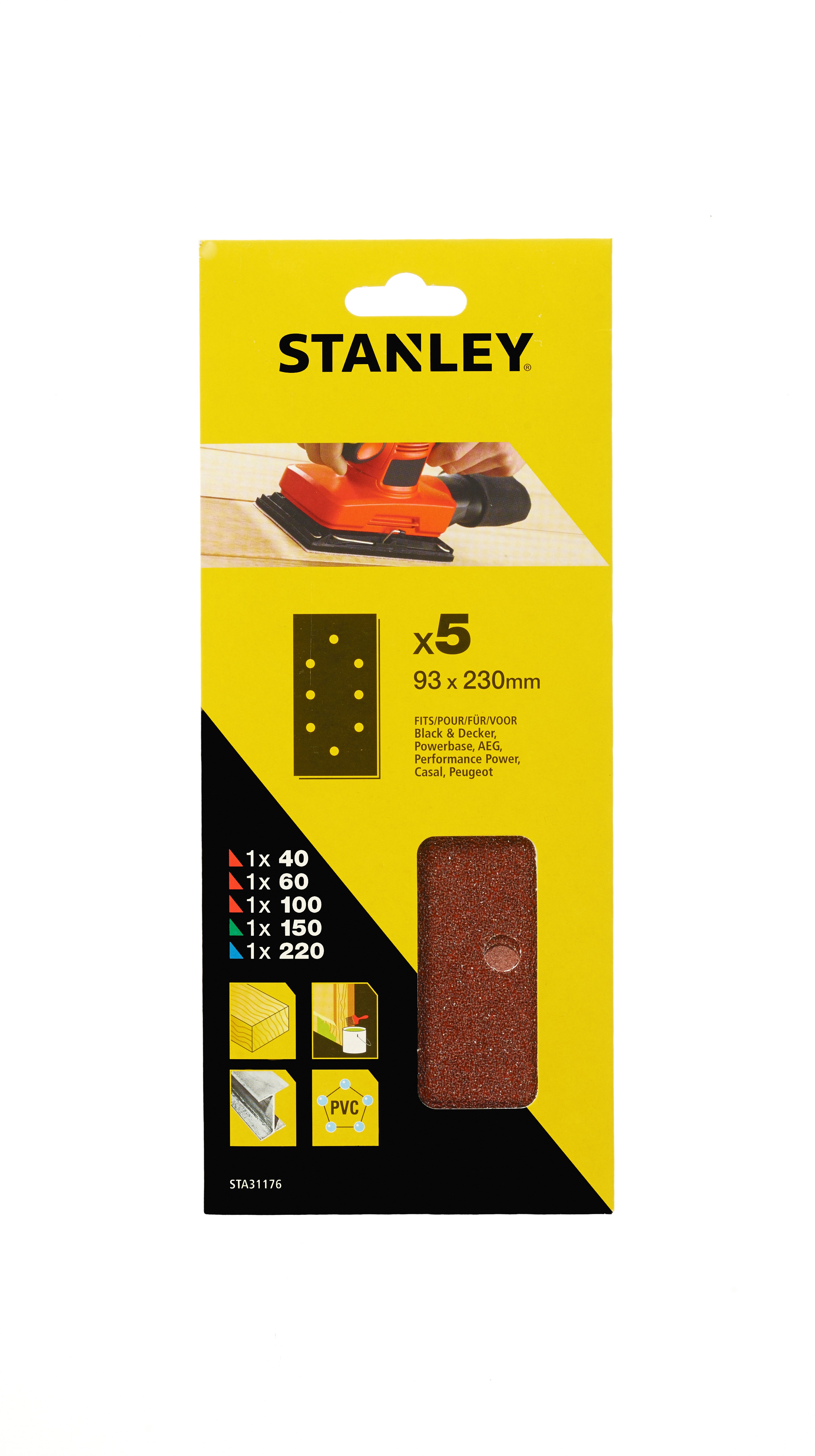 Produkt miniatyrebild StanleySTA31176 Slipepapir