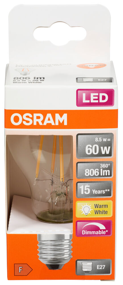 Osram LED Retrofit Classic A dimbar pære