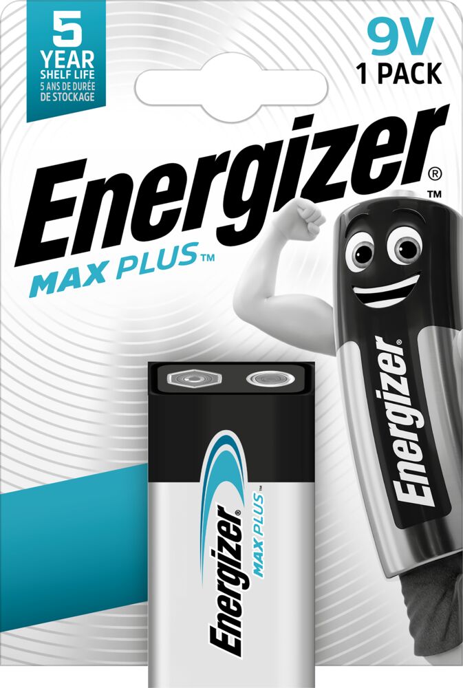 Energizer® Max Plus 9V batteri