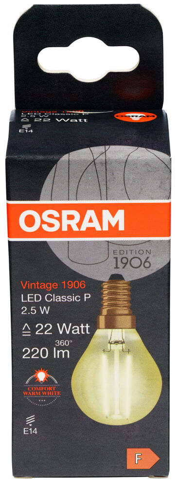 Produkt miniatyrebild Osram Vintage 1906 CLAS P 22 LED-lyspære