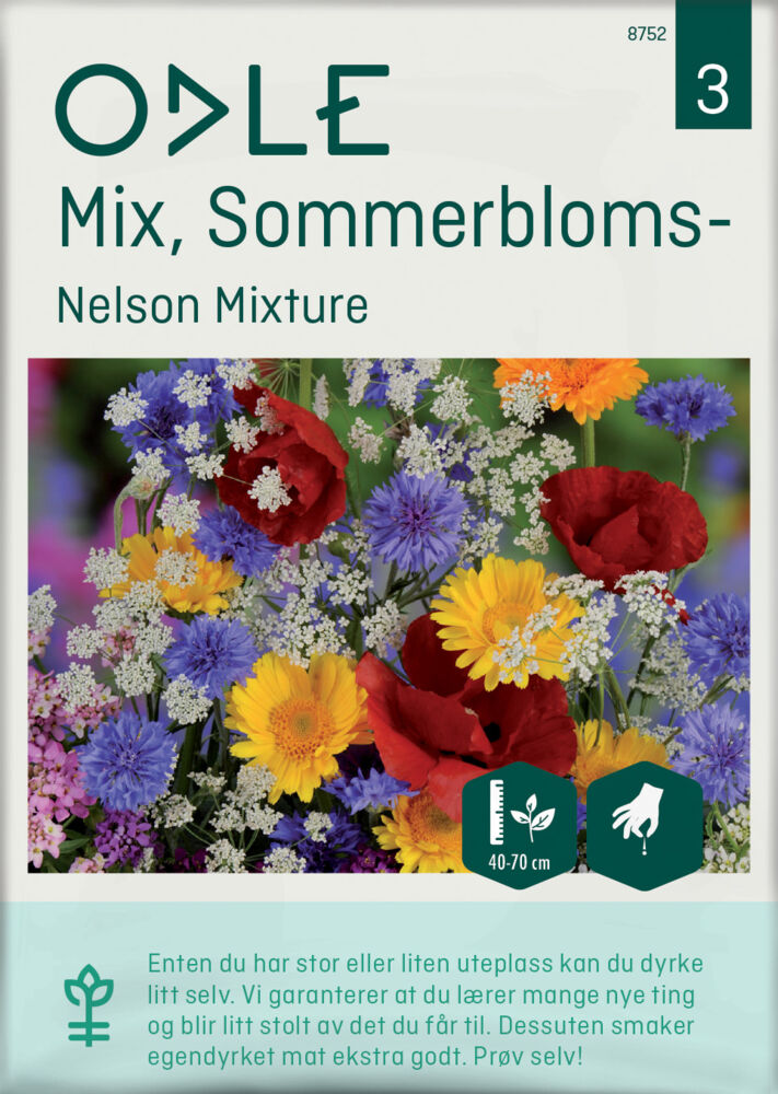 Odle 'Nelson Mixture' sommerblomster frø