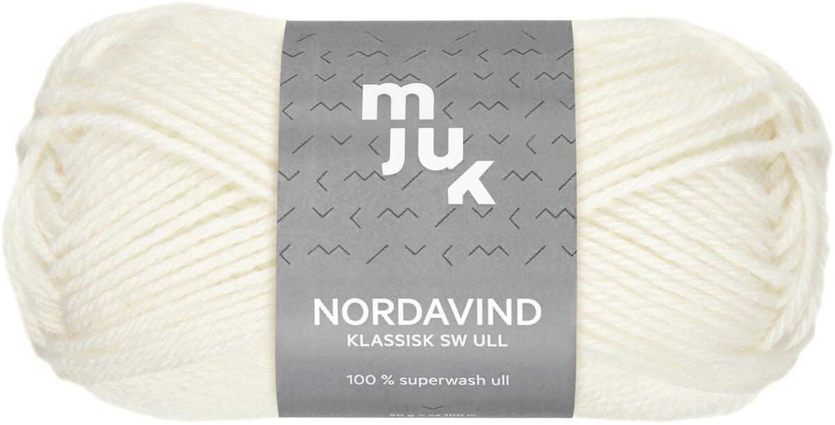 Produkt miniatyrebild Mjuk Nordavind ullgarn