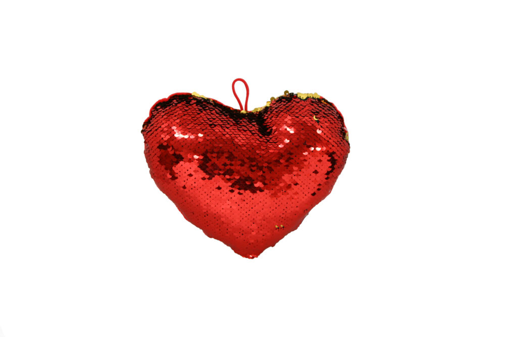 Produkt miniatyrebild Hjerte i paljetter ø: 20 cm