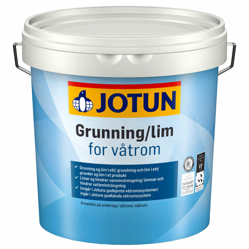 Jotun grunning/lim for våtrom