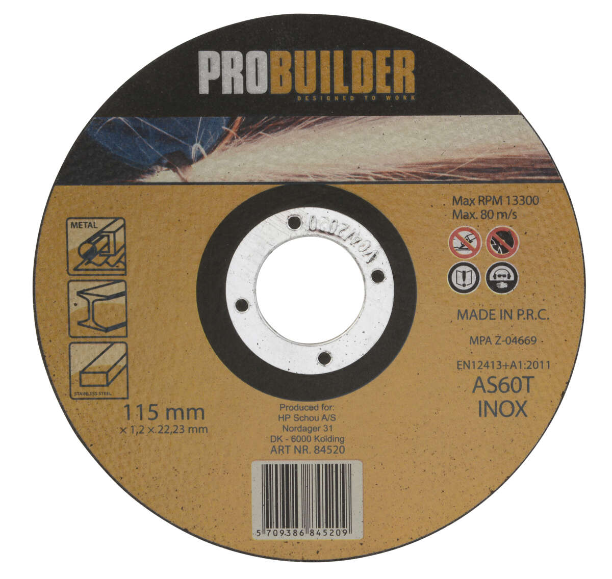 Probuilder kappskive T41 115 mm | Obs.no