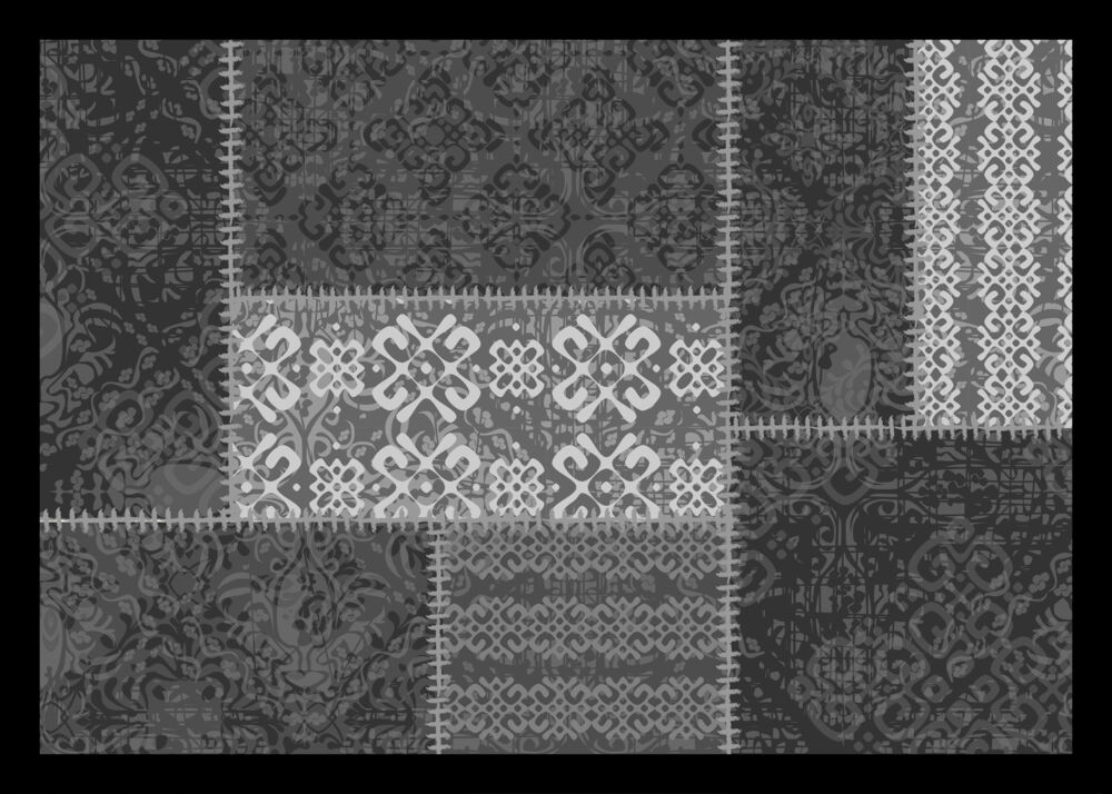 Oriental Patch dørmatte antrasite 60x80