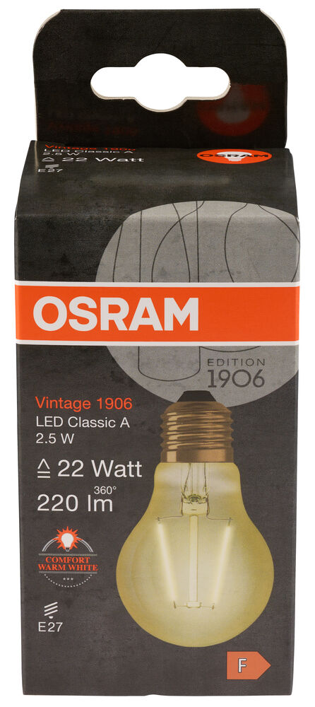 Osram Vintage 1906 CLAS A Gold LED-lyspære