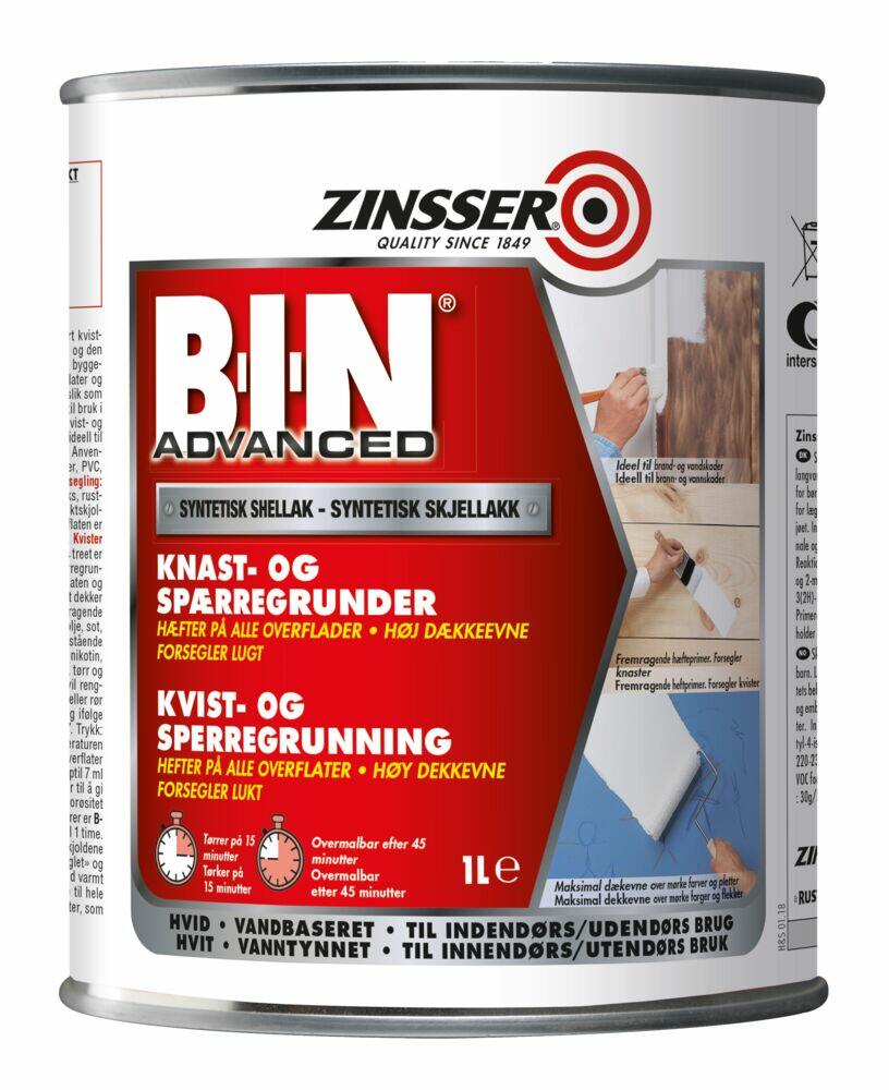 Zinsser Bin advanced kvist og sperregrunn Obs.no