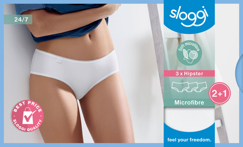 Produkt miniatyrebild Sloggi Hipster Micro 3pk