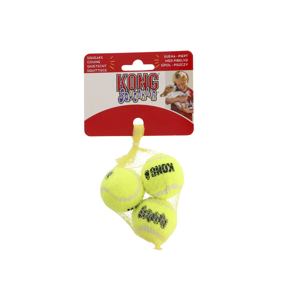 Kong Tennisball Gul 3pk XS