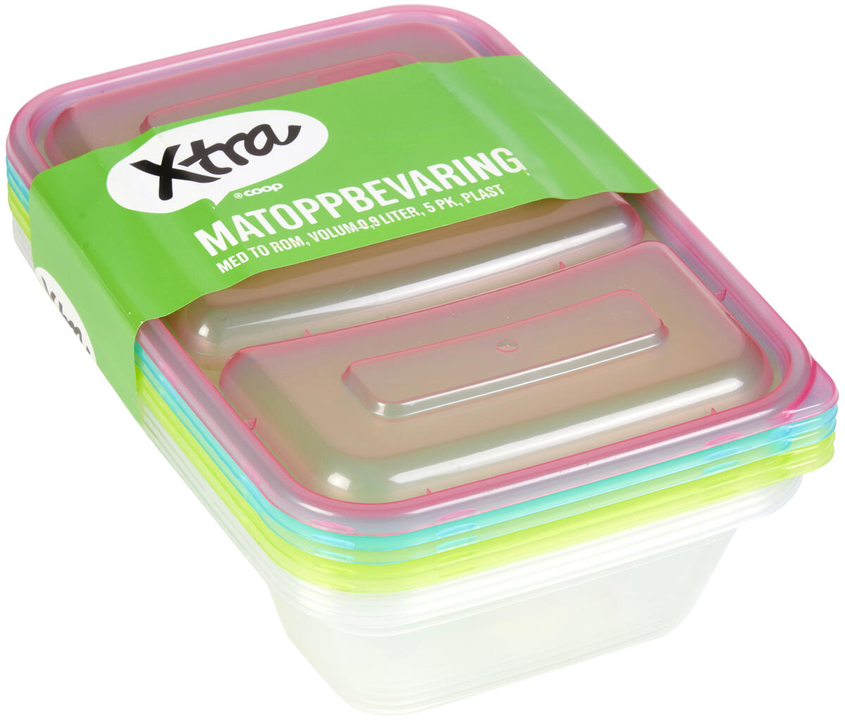 Produkt miniatyrebild Xtra matoppbevaringsbokser
