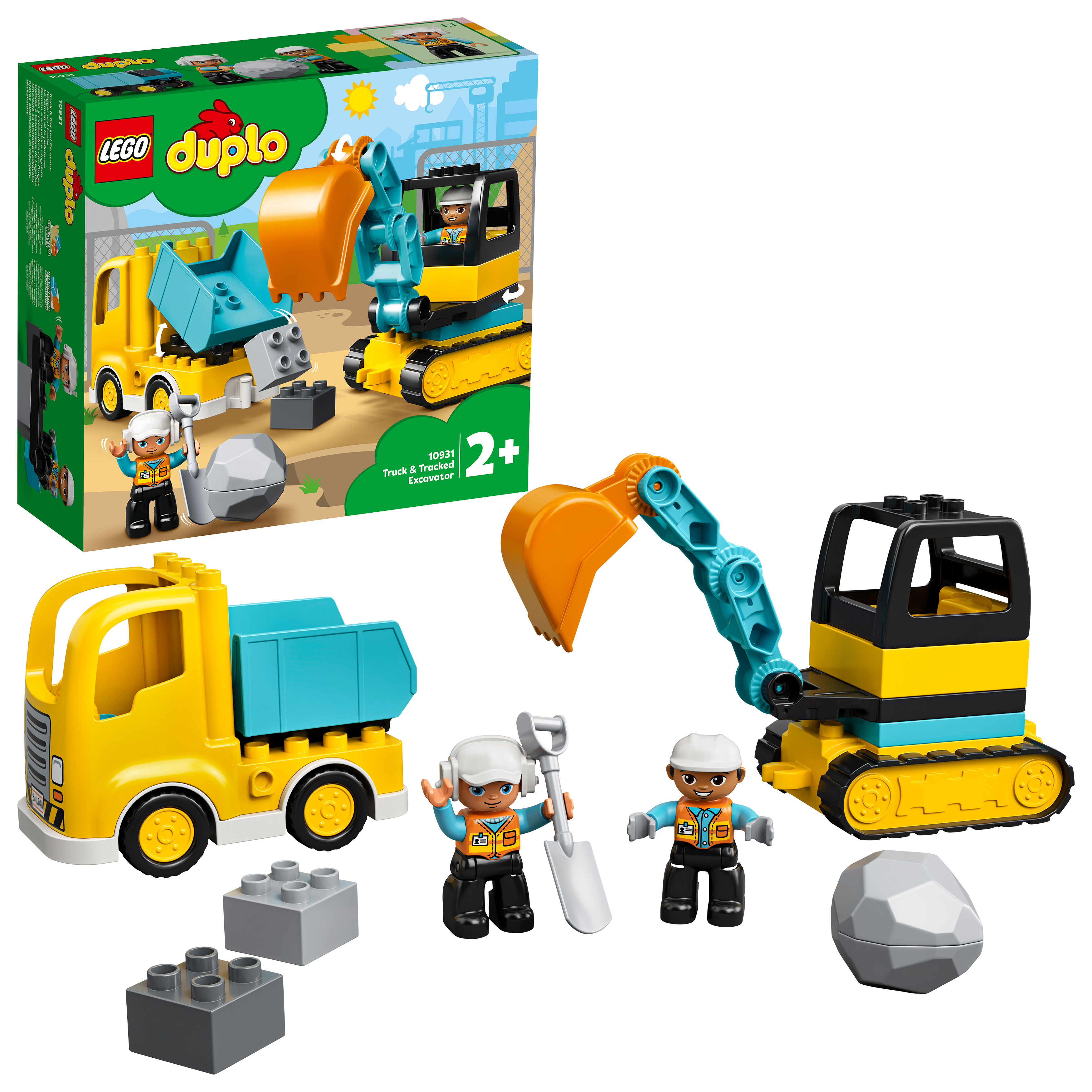 Produkt miniatyrebild LEGO® DUPLO® Town 10931 Lastebil og beltegravemaskin