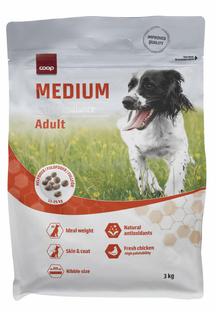 Produkt miniatyrebild Coop Tørrfor Hund Medium 3kg
