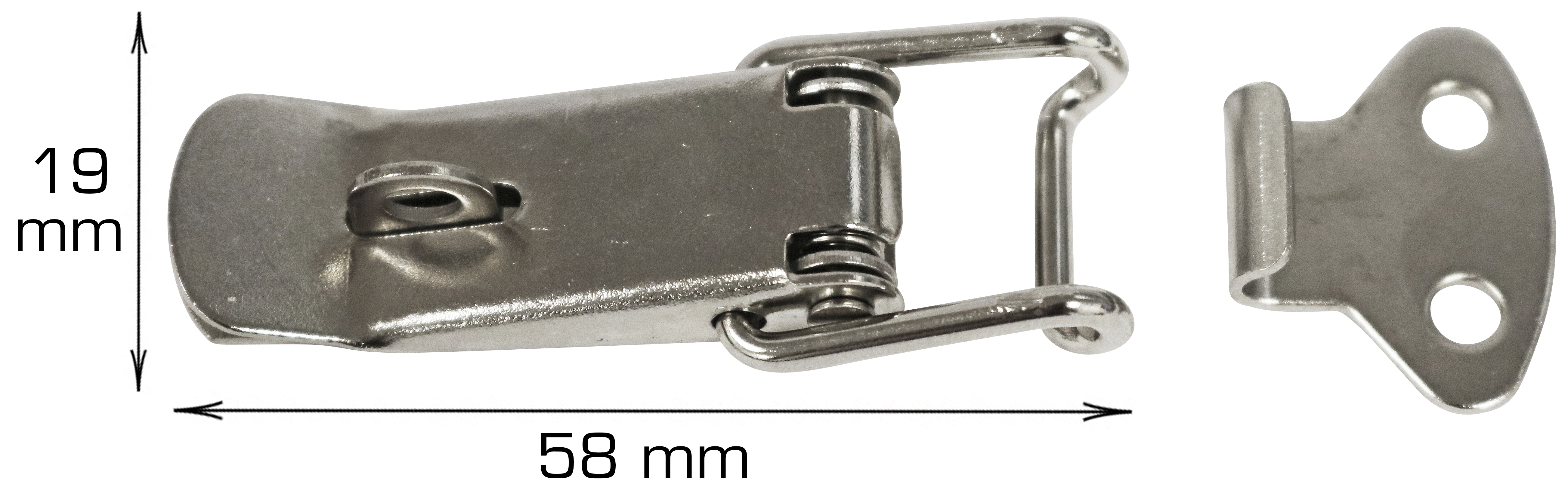 Produkt miniatyrebild Kasselukkebeslag - 58mm