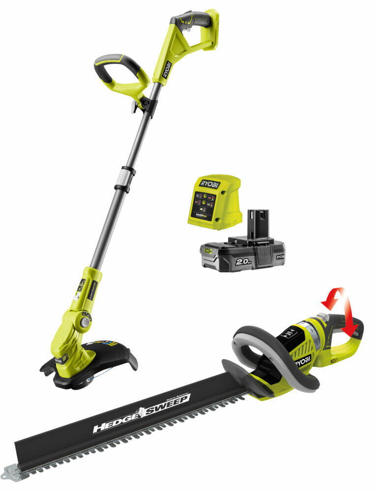 Produkt miniatyrebild Ryobi RLT1832HT20S gresstrimmer og hekksaks m/batteri