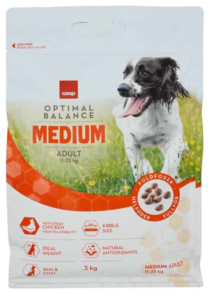Produkt miniatyrebild Coop Tørrfor Hund Medium 3kg