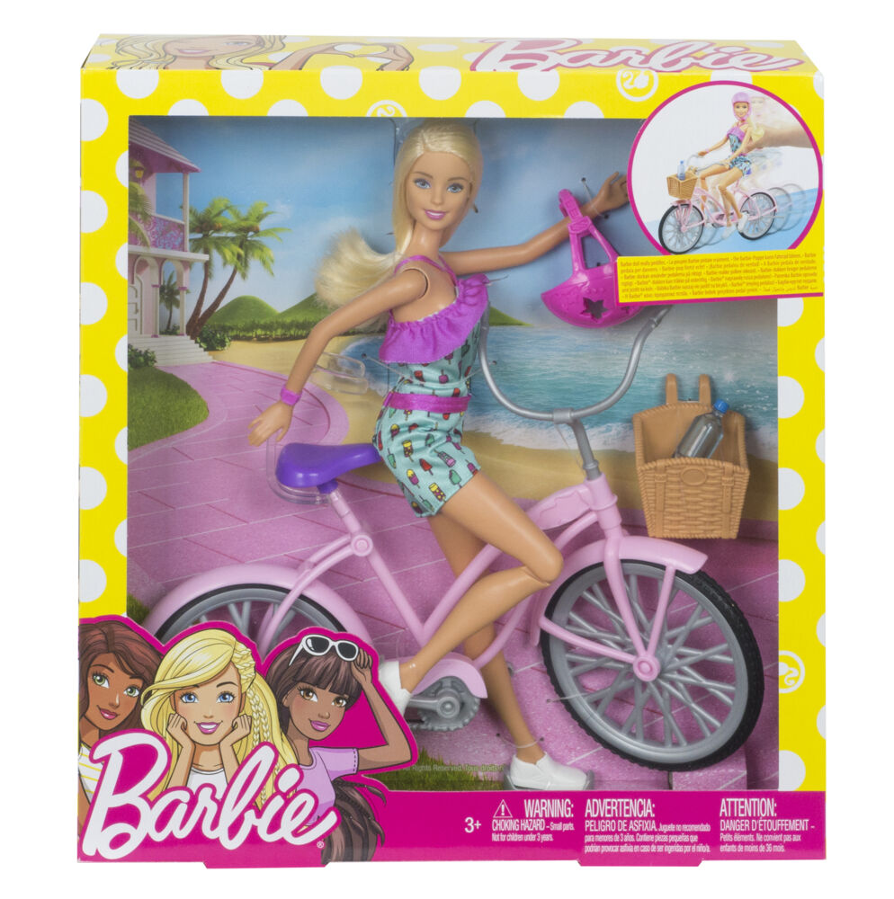 Produkt miniatyrebild Barbie® dukke med sykkel