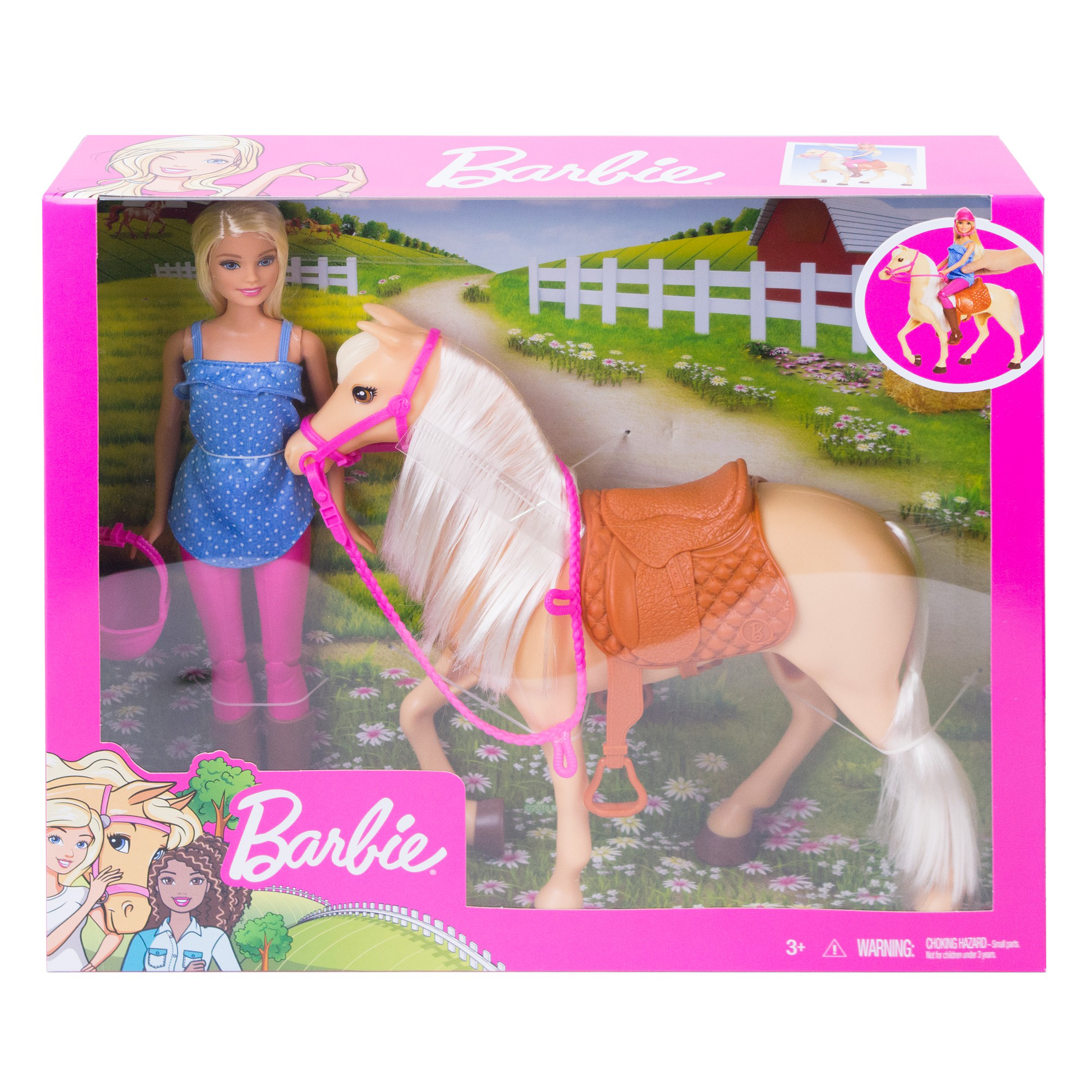 Produkt miniatyrebild Barbie® & hest Blonde