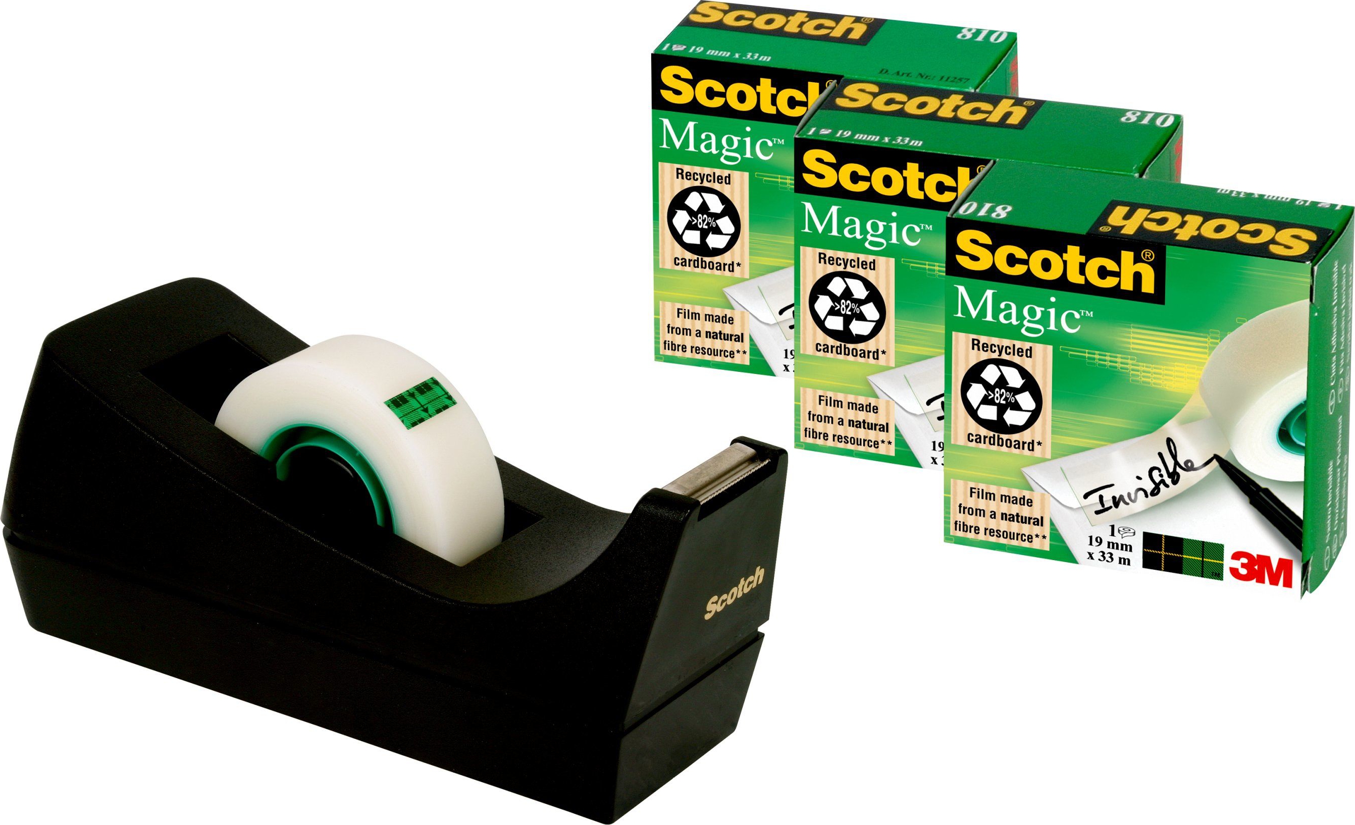 Produkt miniatyrebild 3M™ C38 Dispenser + 3 ruller Scotch® Magic™ tape