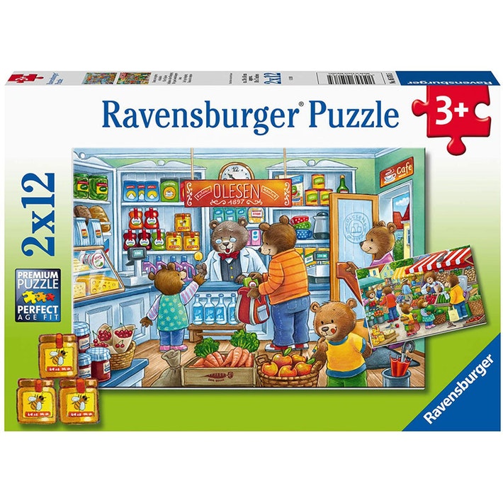 Produkt miniatyrebild Ravensburger Puzzle Vi går og handler puslespill