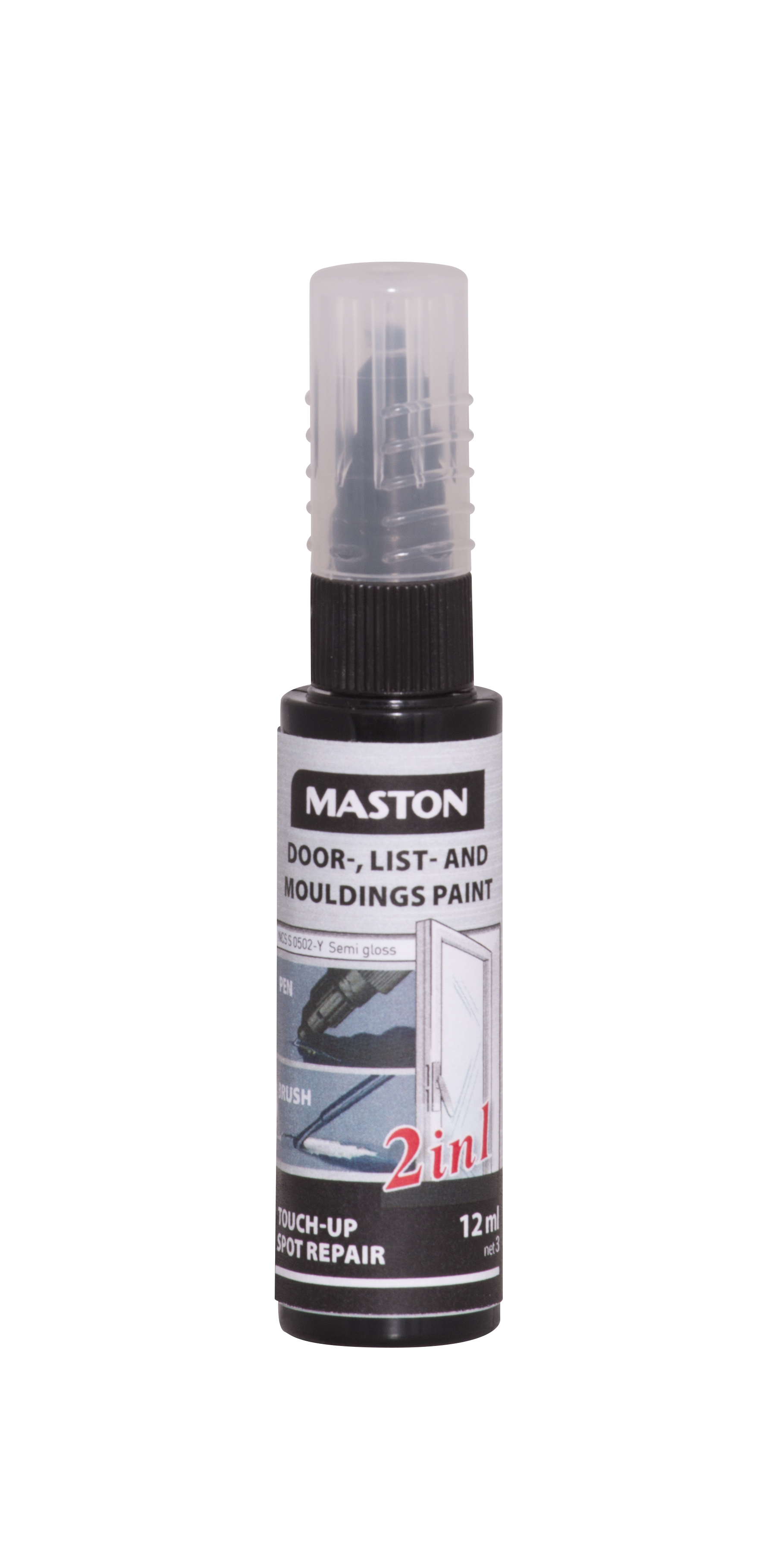 Produkt miniatyrebild Maston Touch up stift hvit 12 ml