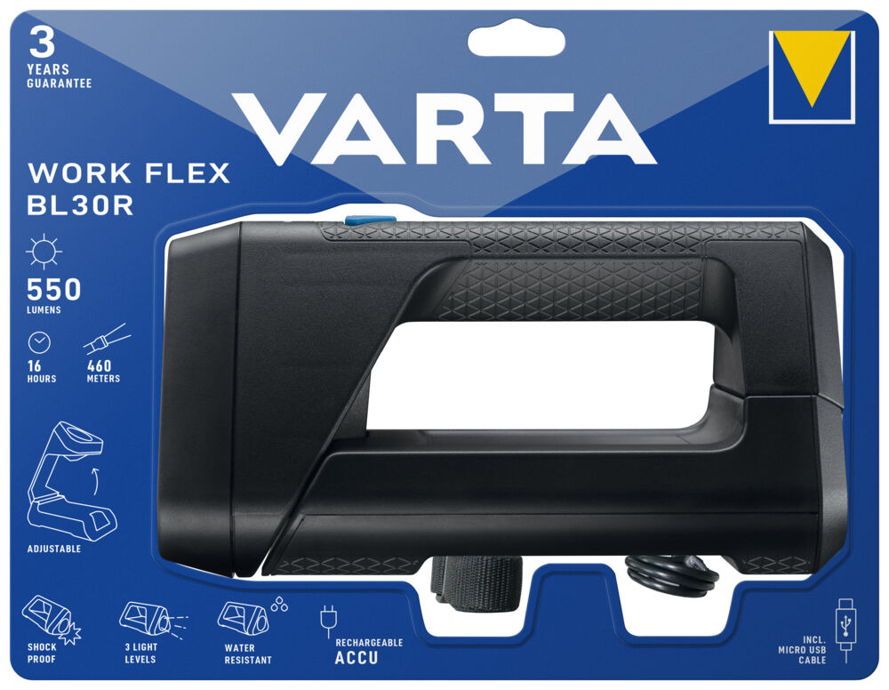 VARTA Work Flex BL30R oppladbar lykt