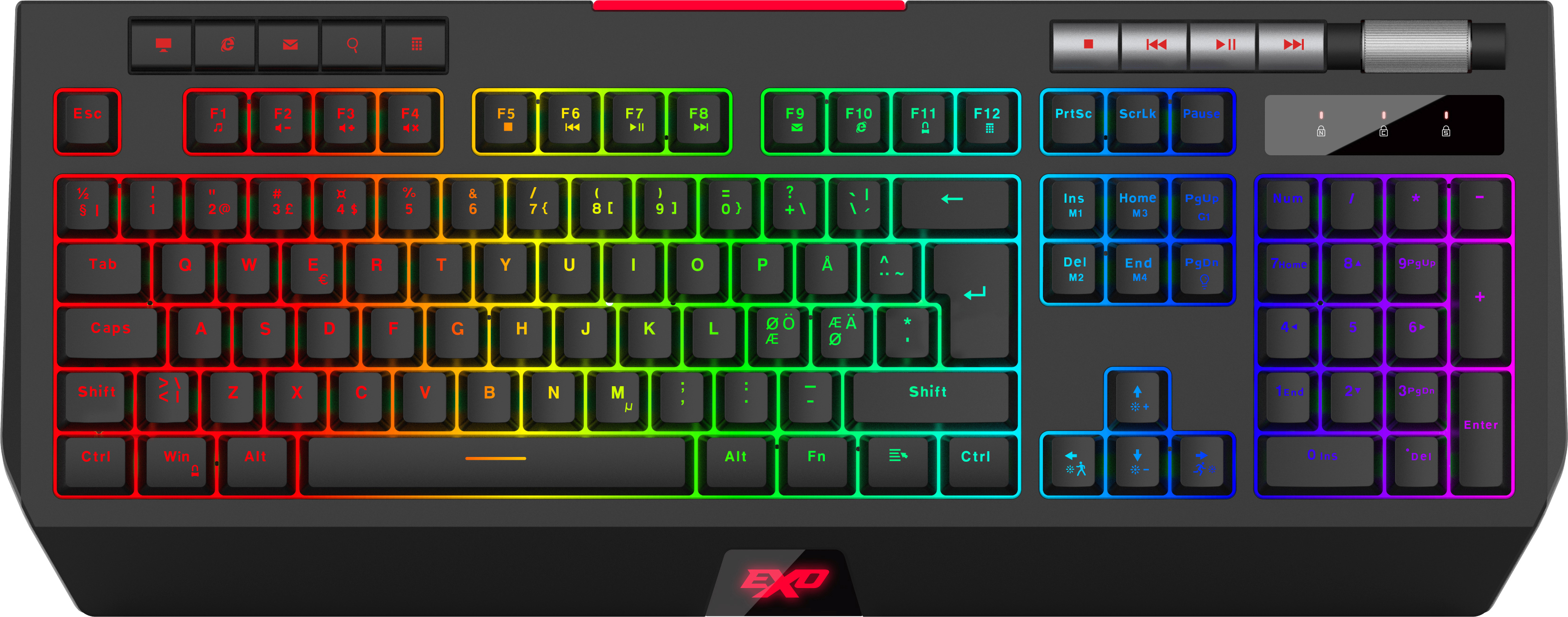 Produkt miniatyrebild EXE Devian RGB gamingtastatur