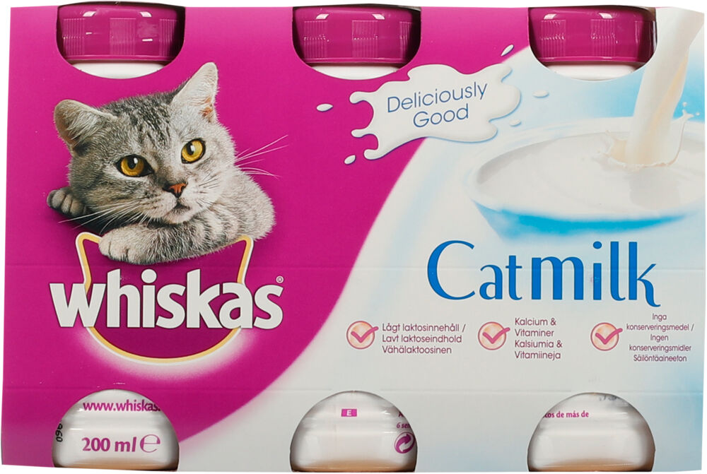 Produkt miniatyrebild Whiskas® Catmilk 200ml 3pk