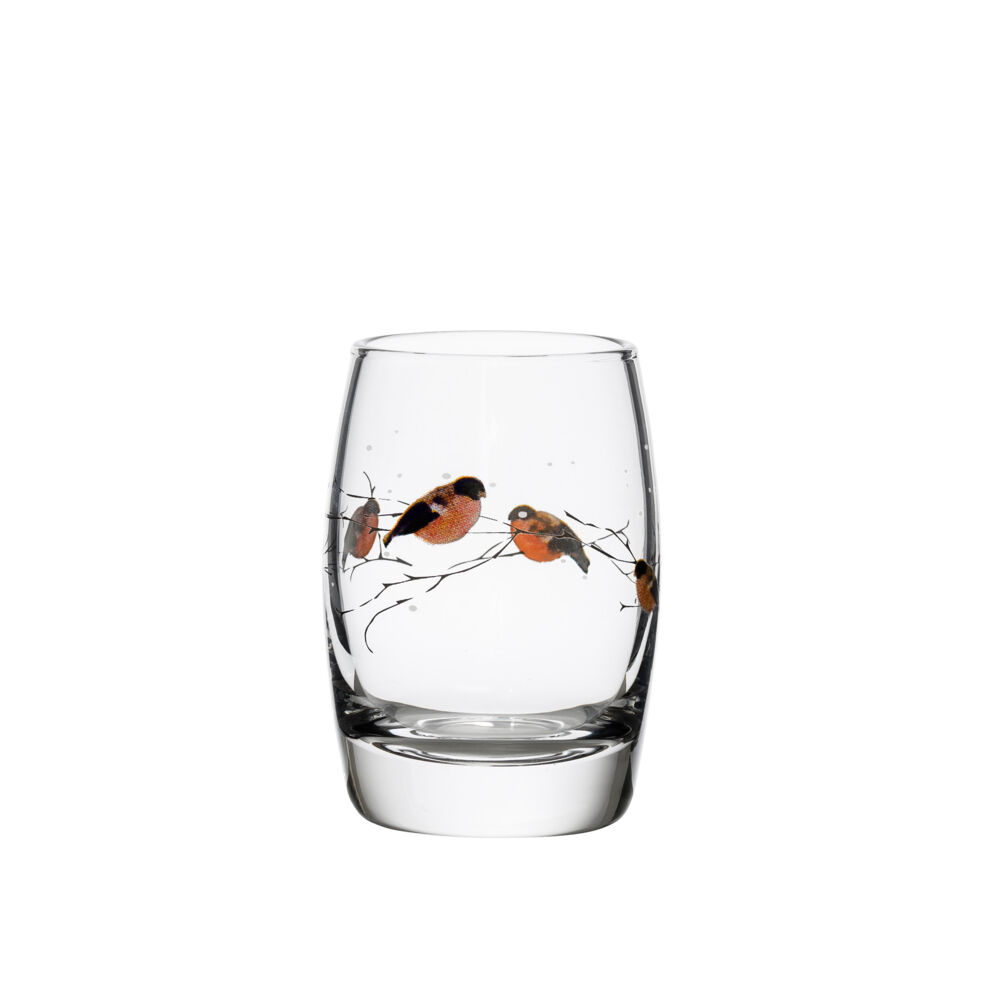Produkt miniatyrebild Hadeland Glassverk Dompap drammeglass