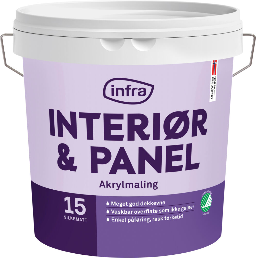 Infra Interiør Tre&Panel 15/silkematt maling