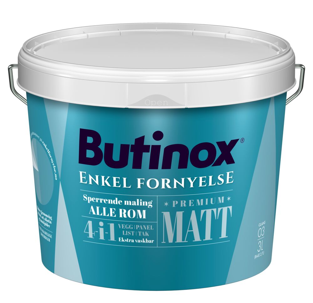 Produkt miniatyrebild Butinox Premium Matt 03/matt interiørmaling