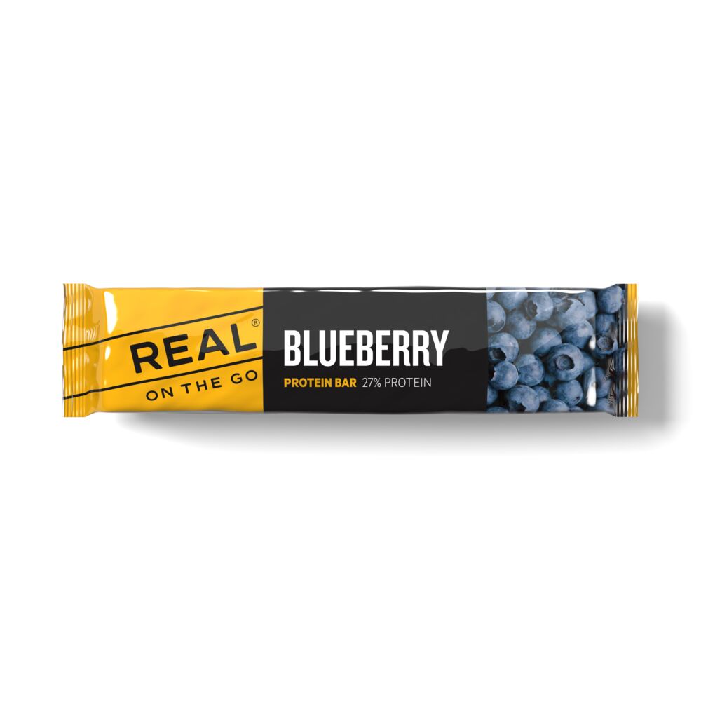 Produkt miniatyrebild Real Turmat Proteinbar Blåbær