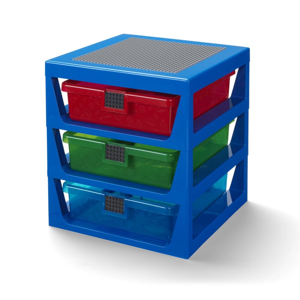 Produkt miniatyrebild LEGO® Storage 40950002 hyllereol med skuffer