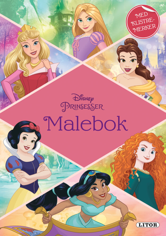 Produkt miniatyrebild Disney Prinsesser malebok
