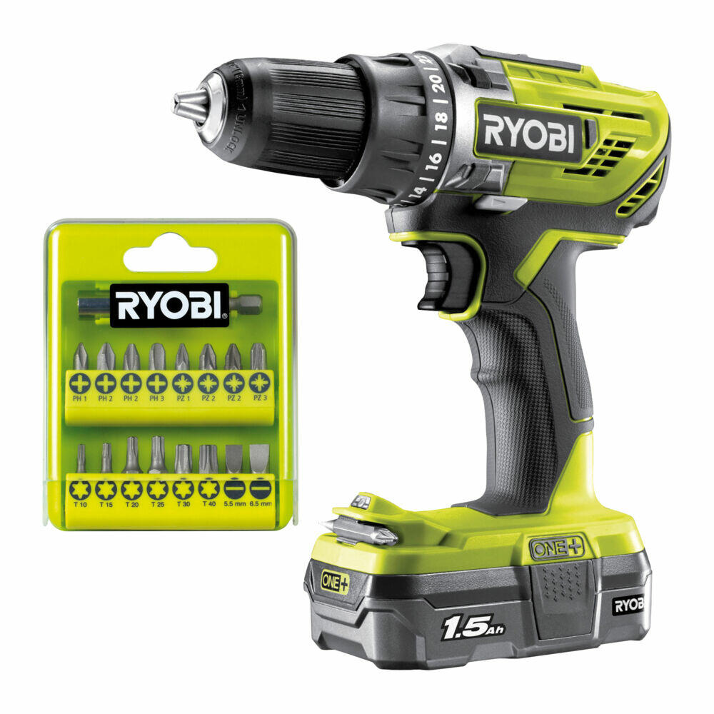Produkt miniatyrebild Ryobi R18DD3-115GA17 Bor/skrutrekker m/batteri