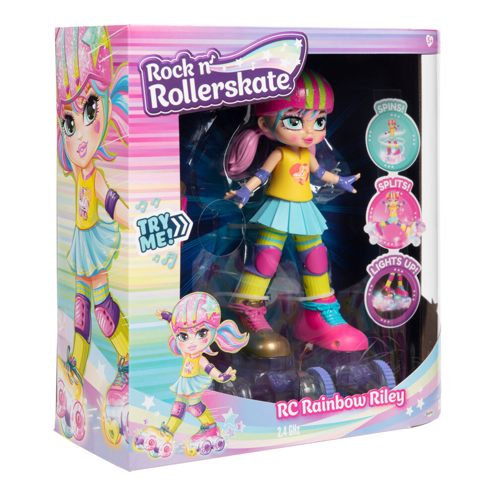 Produkt miniatyrebild Rock n`Rollerskate Rainbow Riley fjernstyrt dukke
