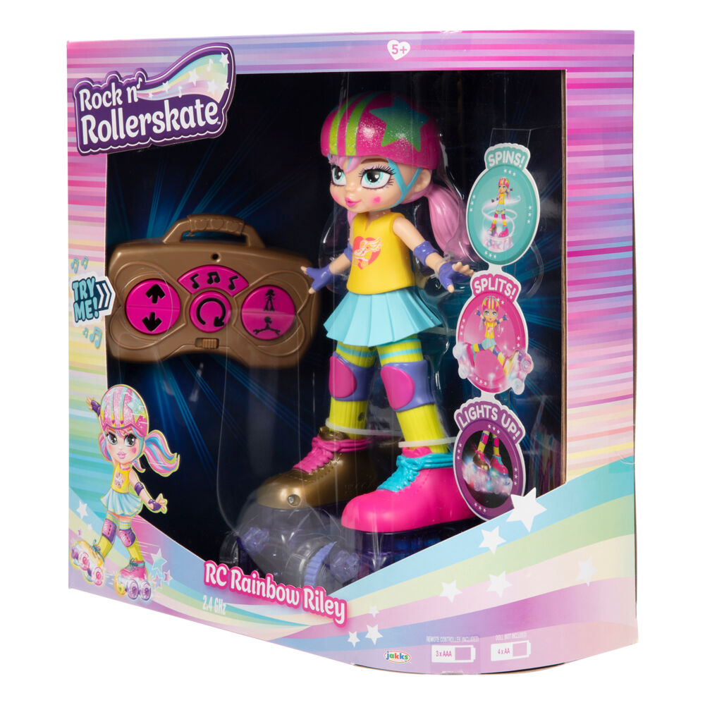 Produkt miniatyrebild Rock n`Rollerskate Rainbow Riley fjernstyrt dukke