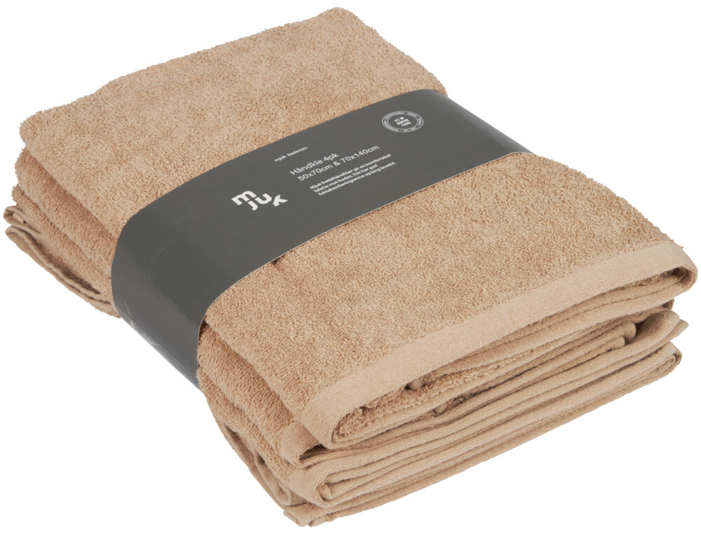 Produkt miniatyrebild Mjuk frottehåndklær 4 pk